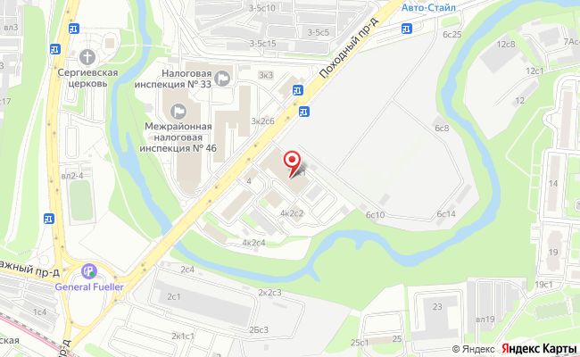Карта — БЦ Тушино, Москва
